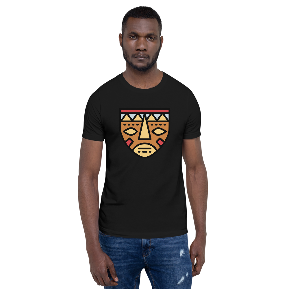 African Mask-Short-Sleeve Unisex T-Shirt