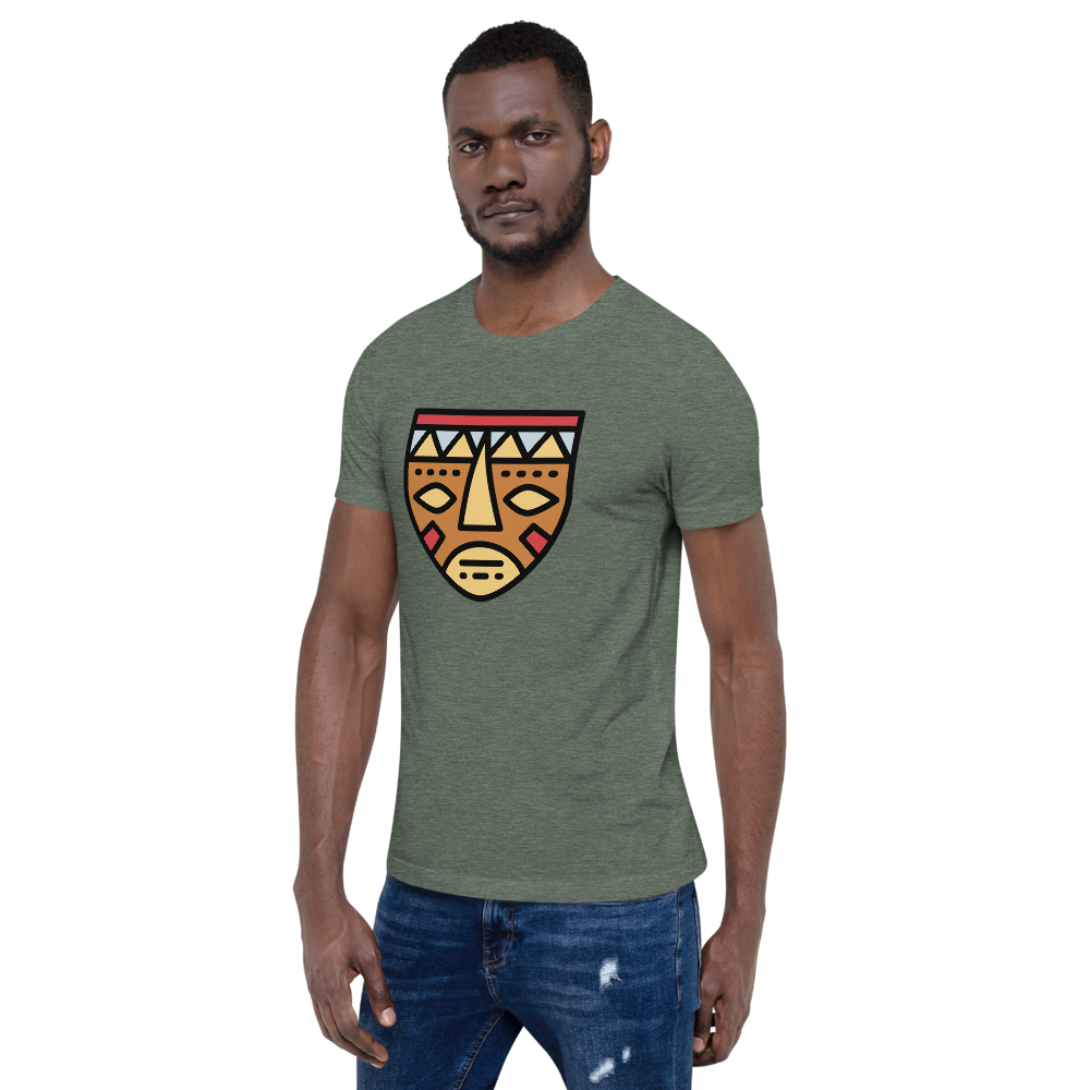 African Mask-Short-Sleeve Unisex T-Shirt