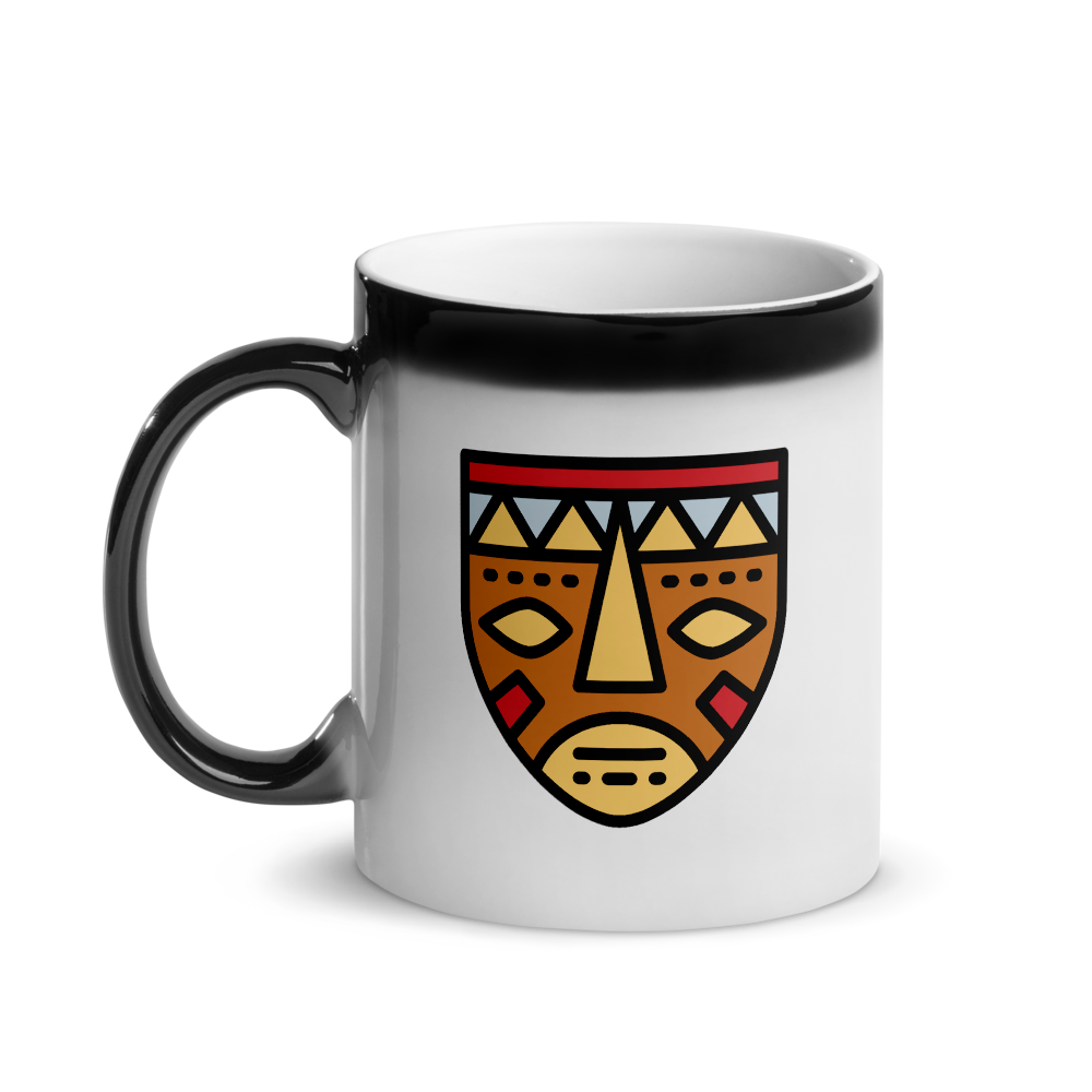 African Mask-Glossy Magic Mug