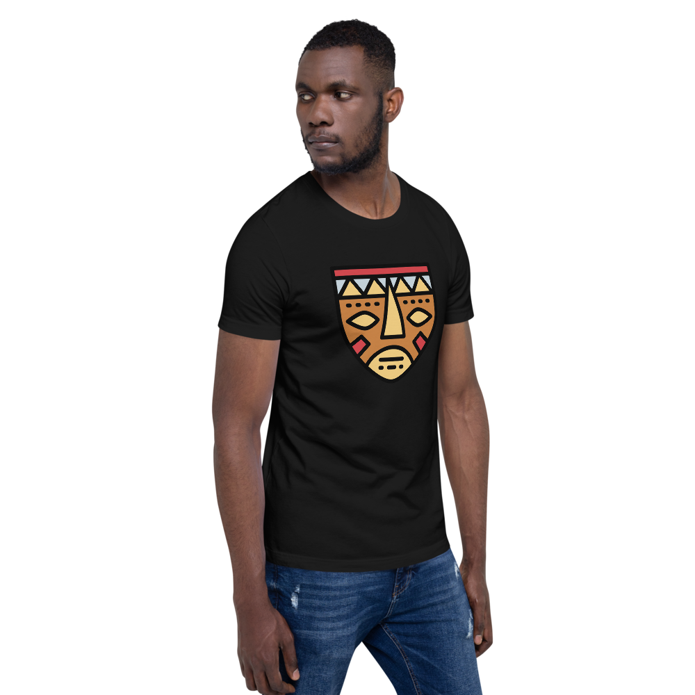 African Mask-Short-Sleeve Unisex T-Shirt