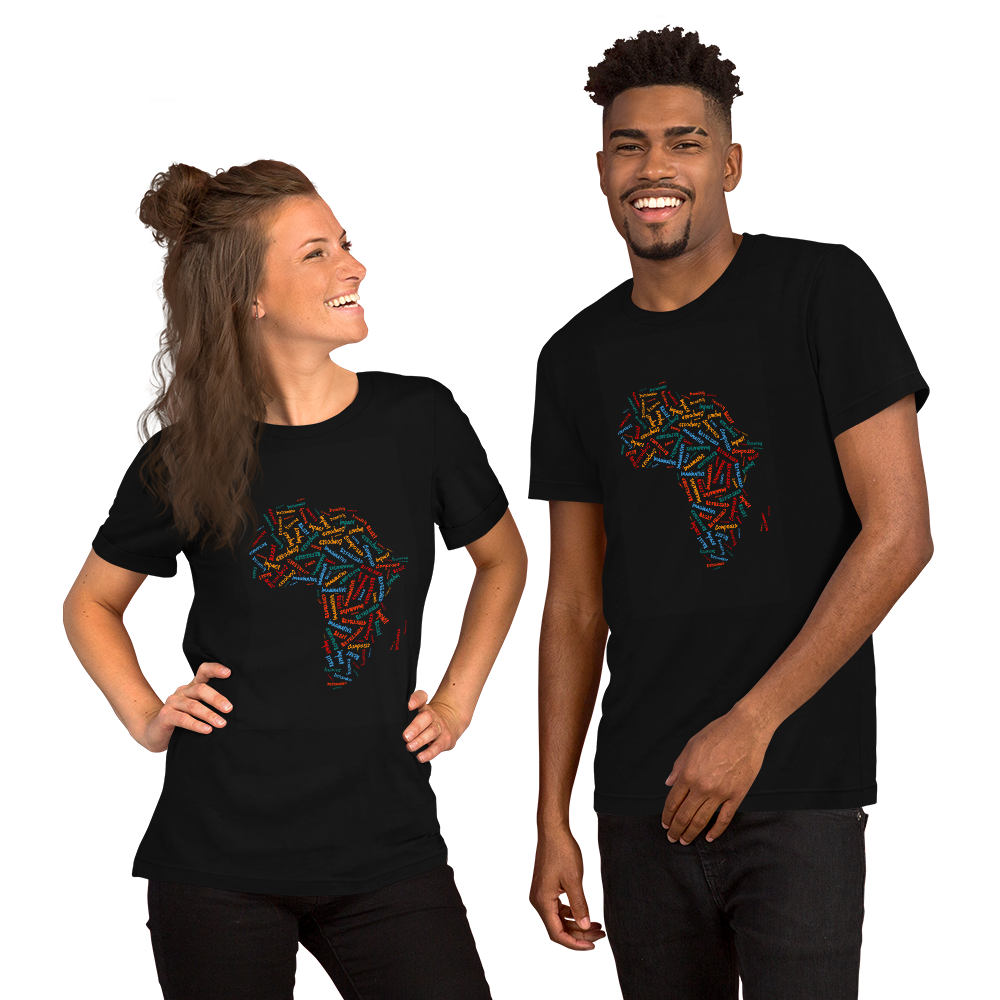 African Map Short-Sleeve Unisex T-Shirt