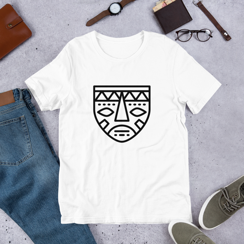 African Mask 2-Short-Sleeve Unisex T-Shirt