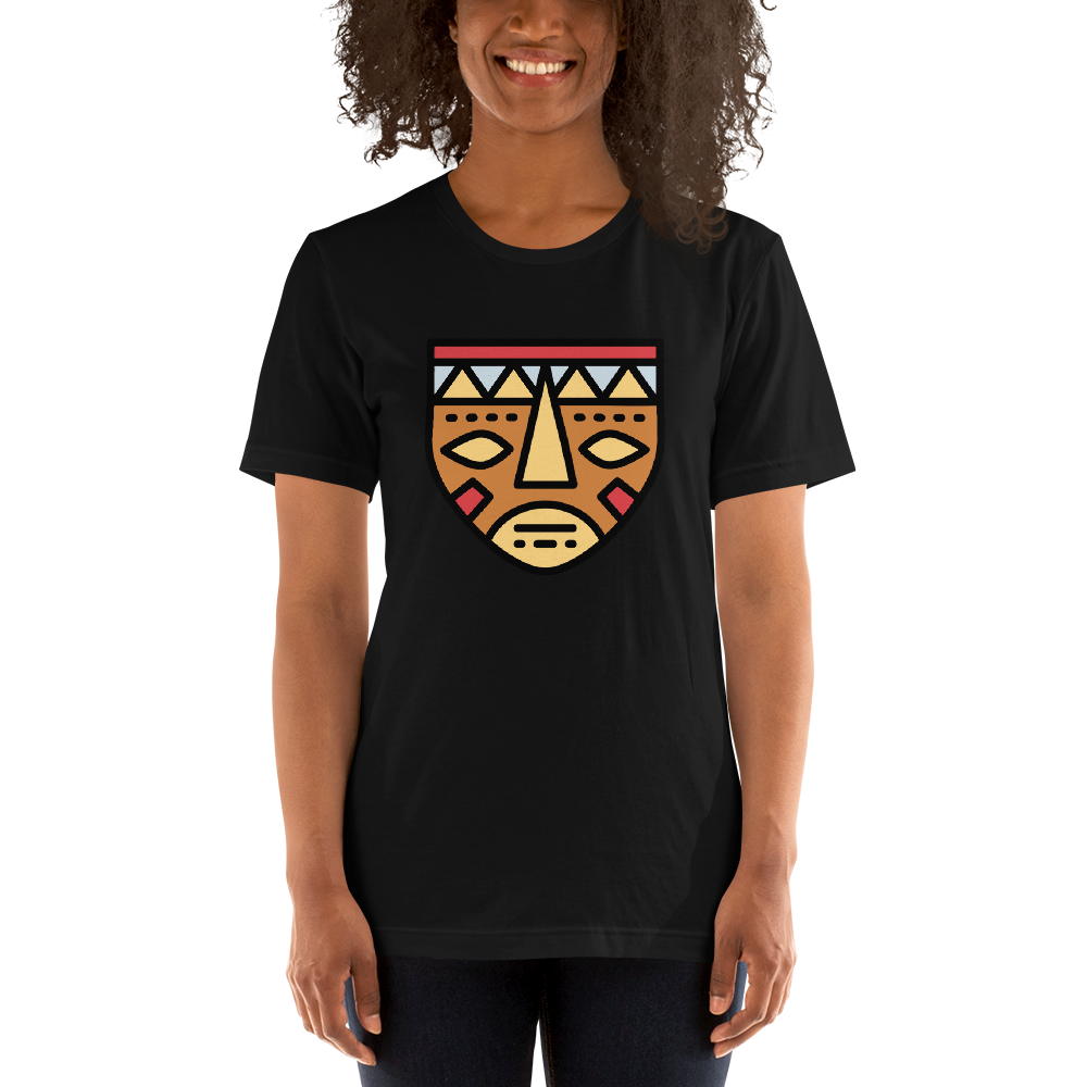 African Mask-Short-Sleeve Unisex T-Shirt