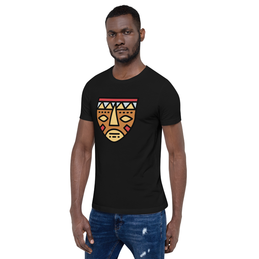 African Mask-Short-Sleeve Unisex T-Shirt