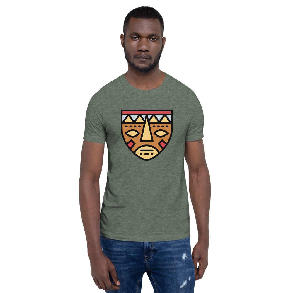 African Mask-Short-Sleeve Unisex T-Shirt