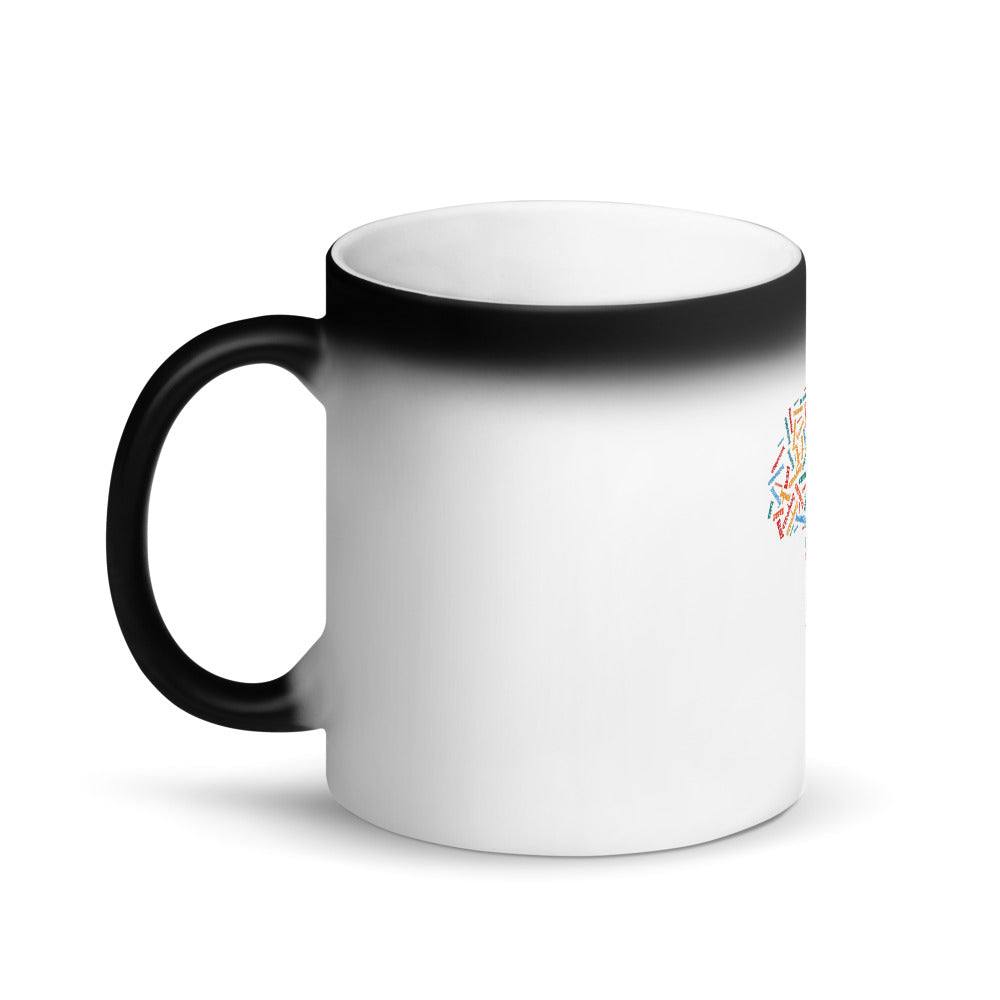 Map of Africa Black Matte Magic Mug