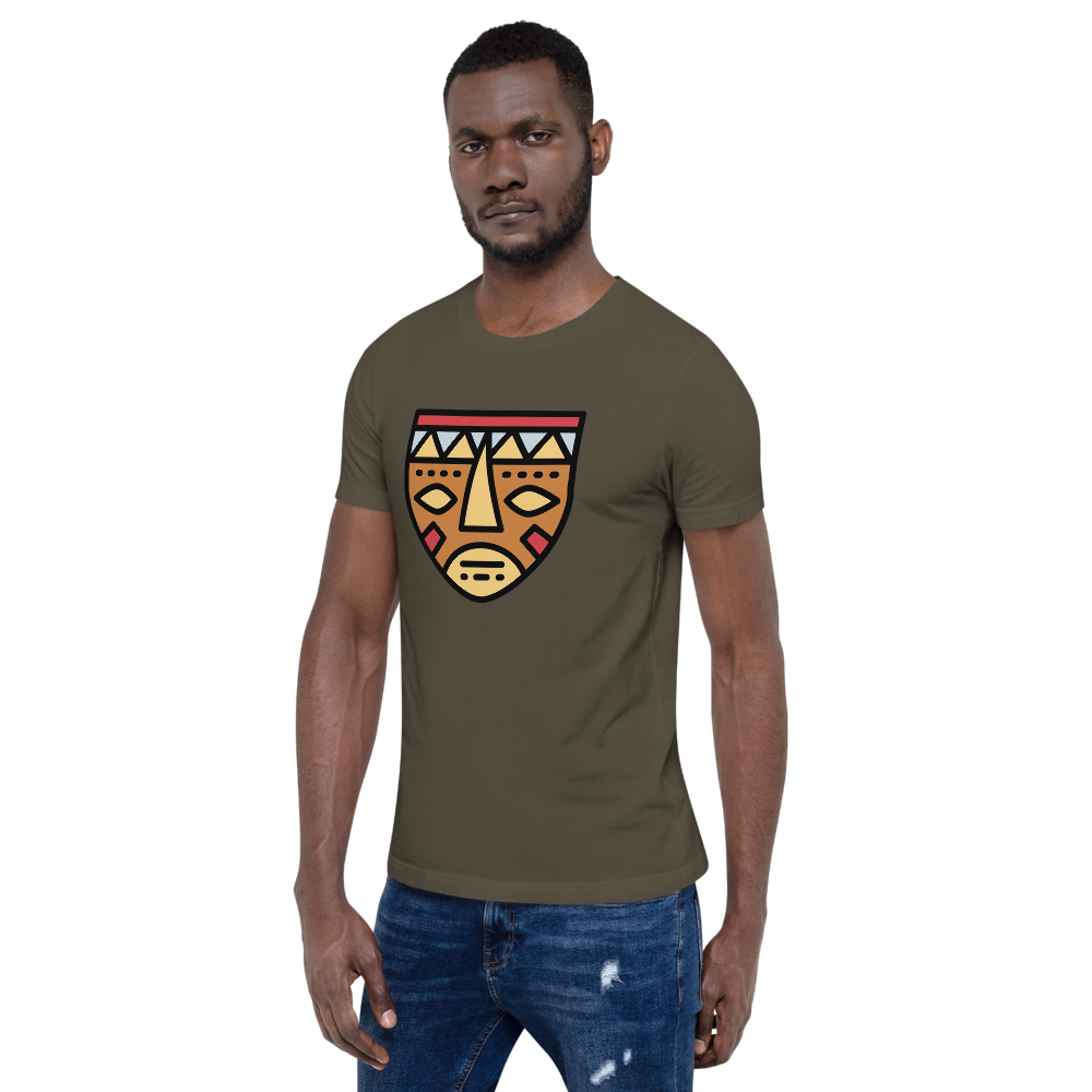 African Mask-Short-Sleeve Unisex T-Shirt