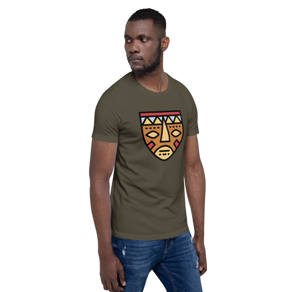 African Mask-Short-Sleeve Unisex T-Shirt