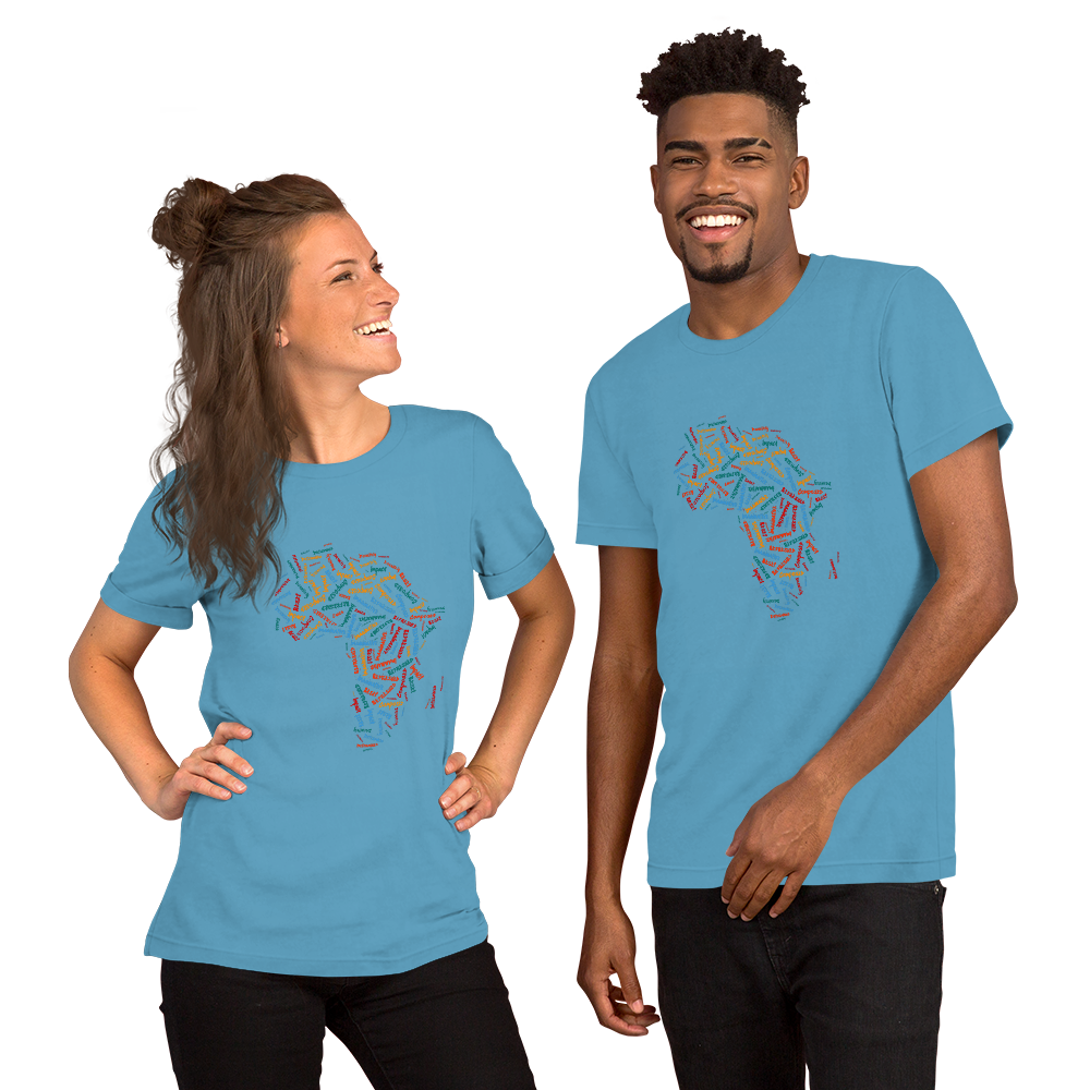 African Map Short-Sleeve Unisex T-Shirt