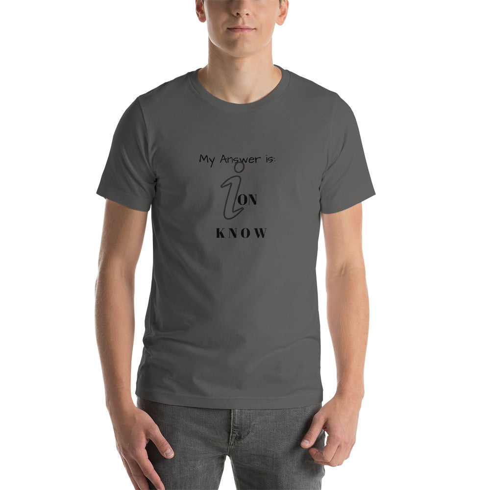 Ion Know-Short-Sleeve Unisex T-Shirt