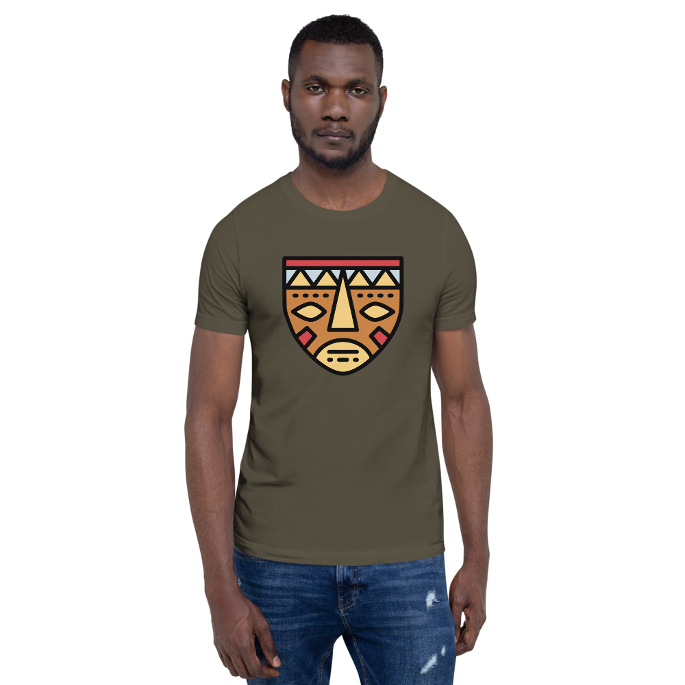 African Mask-Short-Sleeve Unisex T-Shirt