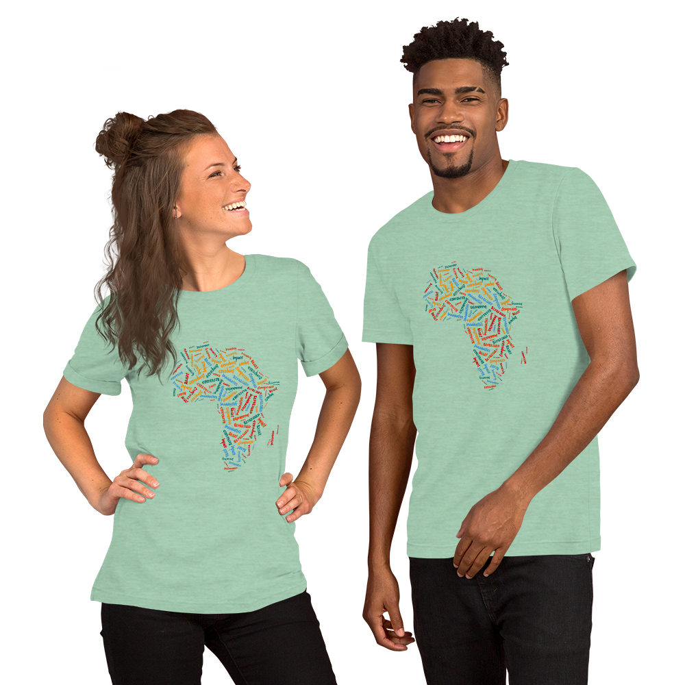 African Map Short-Sleeve Unisex T-Shirt