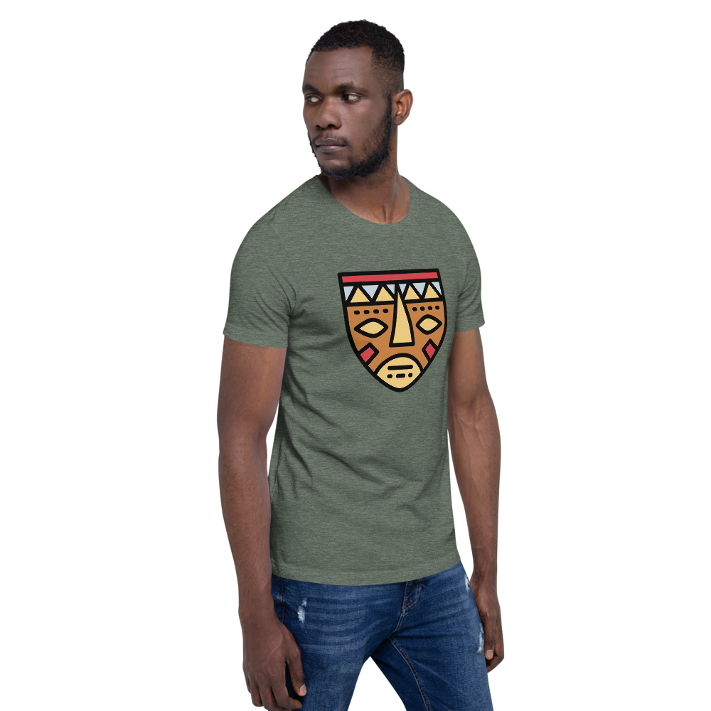 African Mask-Short-Sleeve Unisex T-Shirt