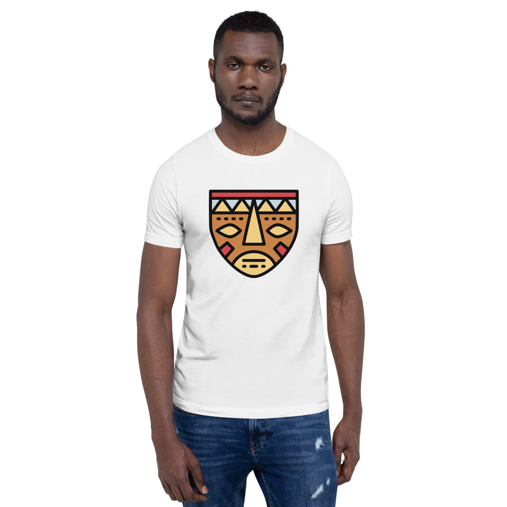 African Mask-Short-Sleeve Unisex T-Shirt