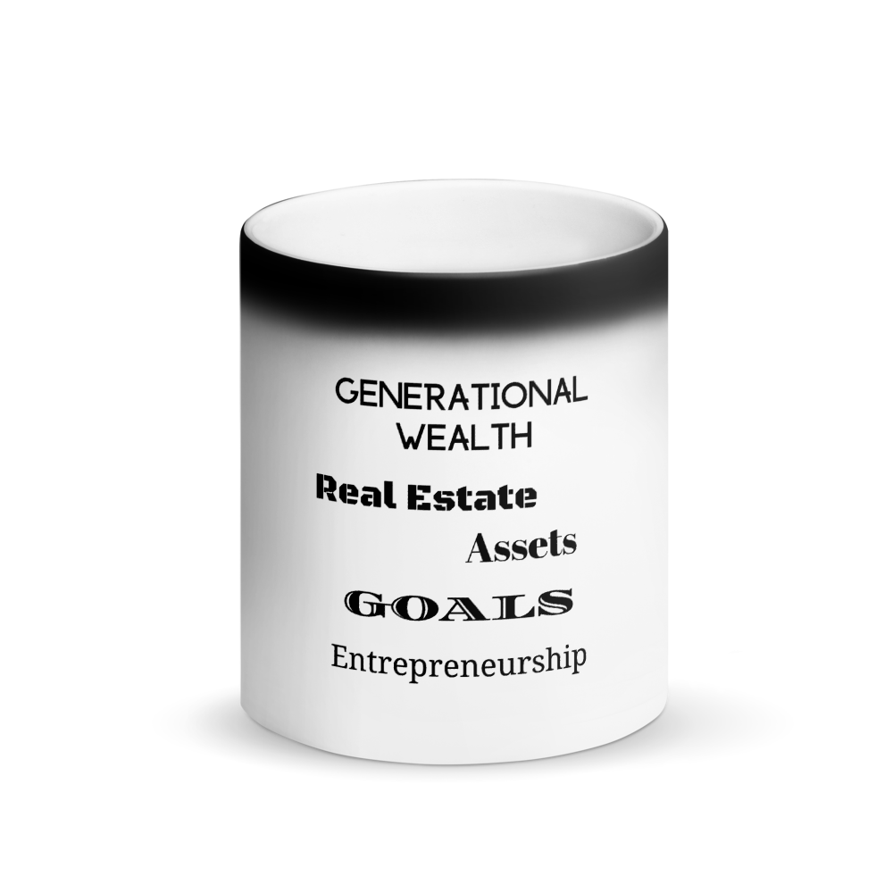 Generational Wealth Black Matte Magic Mug