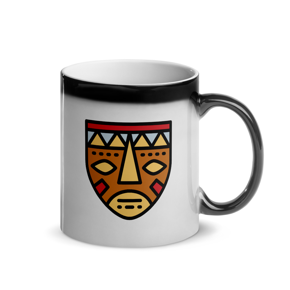 African Mask-Glossy Magic Mug