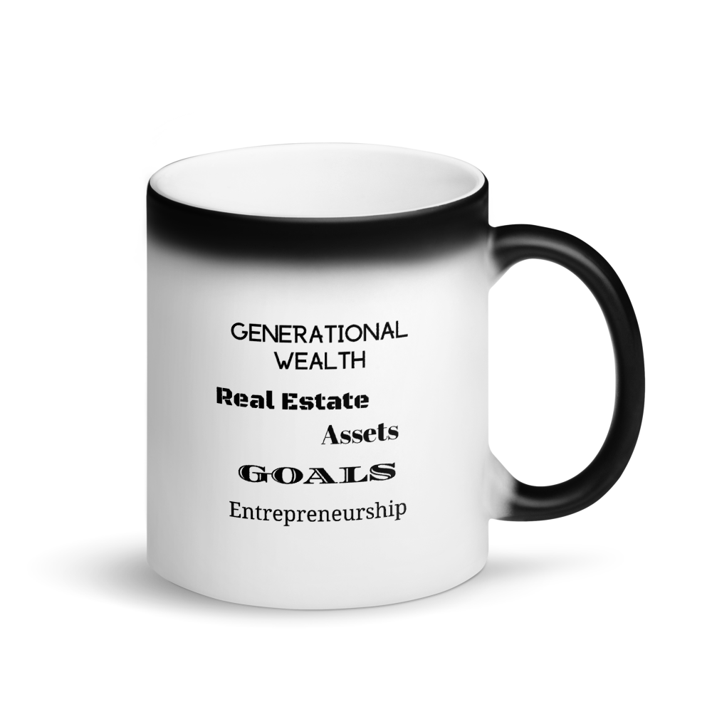 Generational Wealth Black Matte Magic Mug