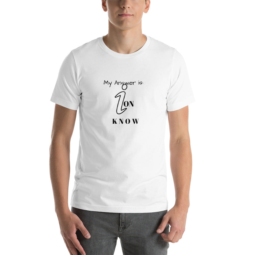 Ion Know-Short-Sleeve Unisex T-Shirt