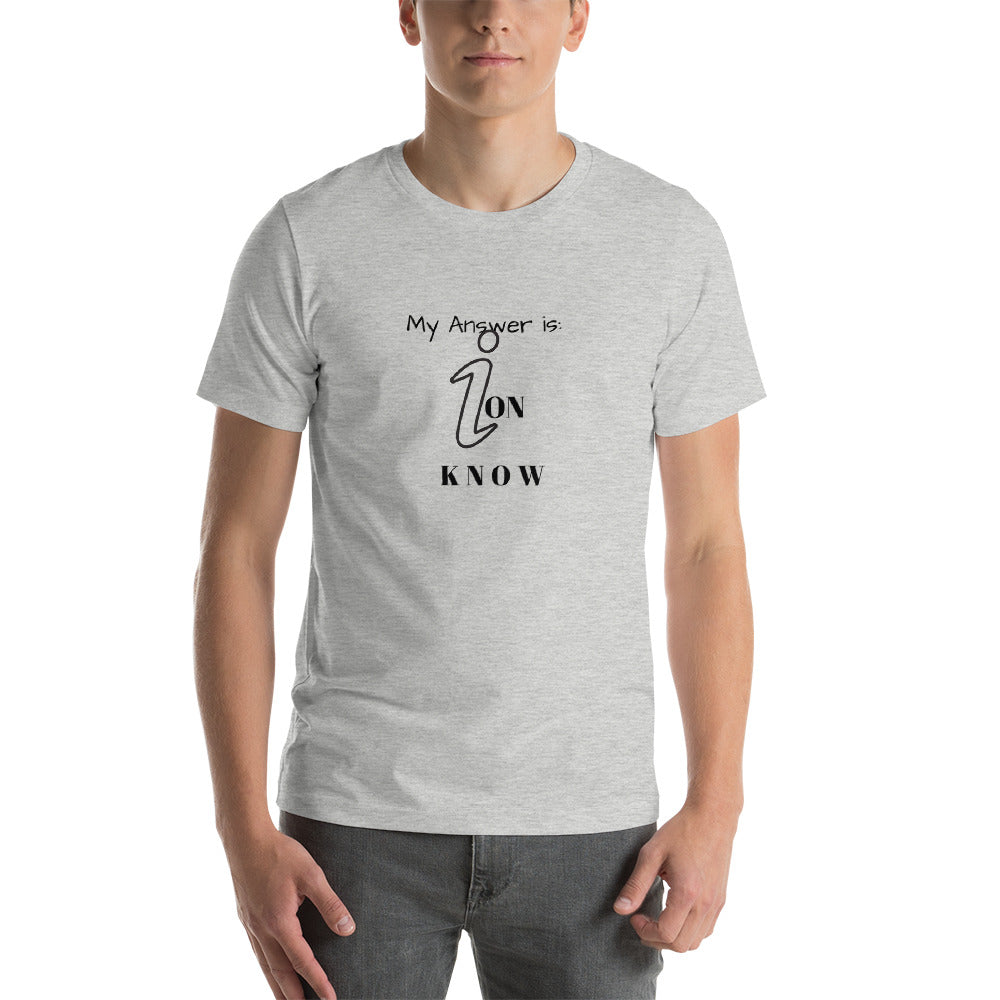 Ion Know-Short-Sleeve Unisex T-Shirt