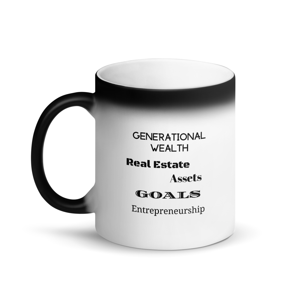 Generational Wealth Black Matte Magic Mug