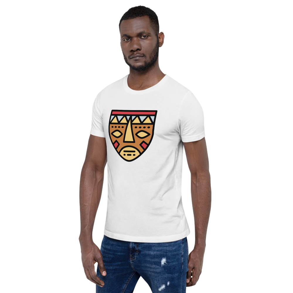 African Mask-Short-Sleeve Unisex T-Shirt